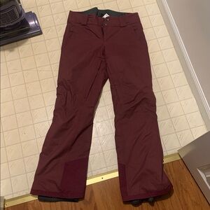 Burgundy Patagonia Snow Pants